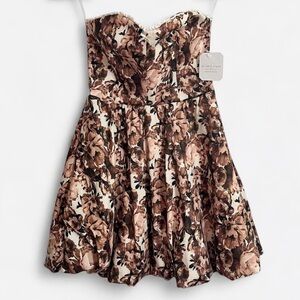 Altar’d State Floral Strapless Dress